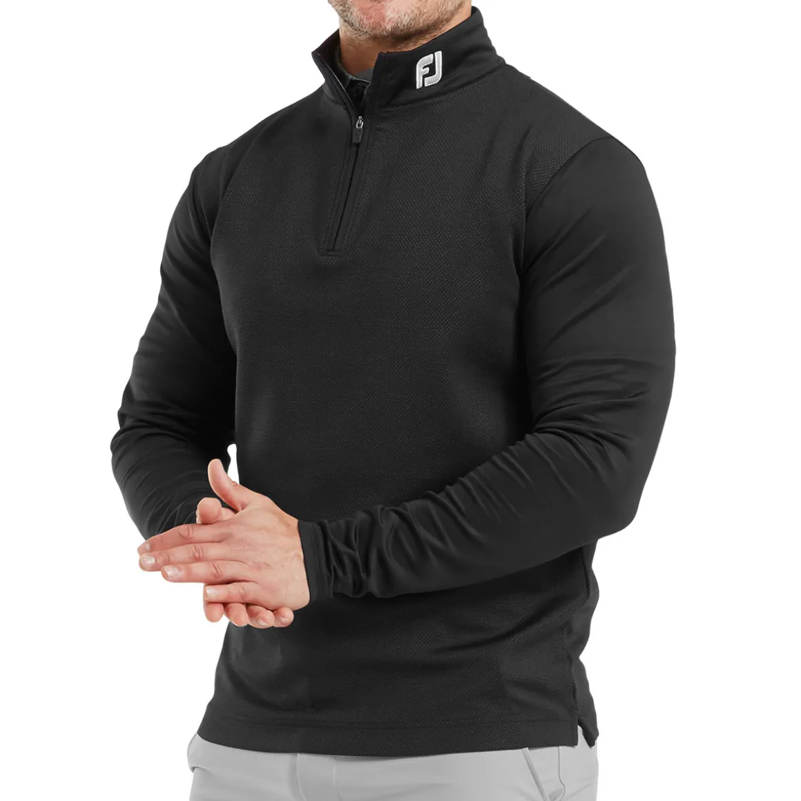 FootJoy Men's Spacer Knit Tonal Chill-Out Half Zip Golf Mid Layer