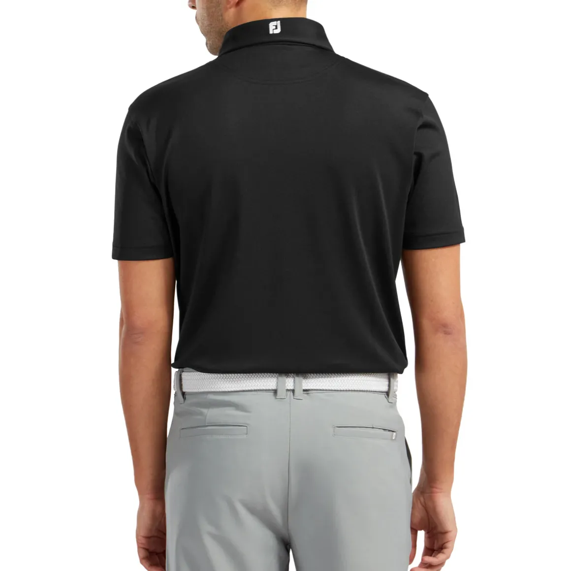 FootJoy Men's Stretch Pique Solid Colour Golf Polo Shirt