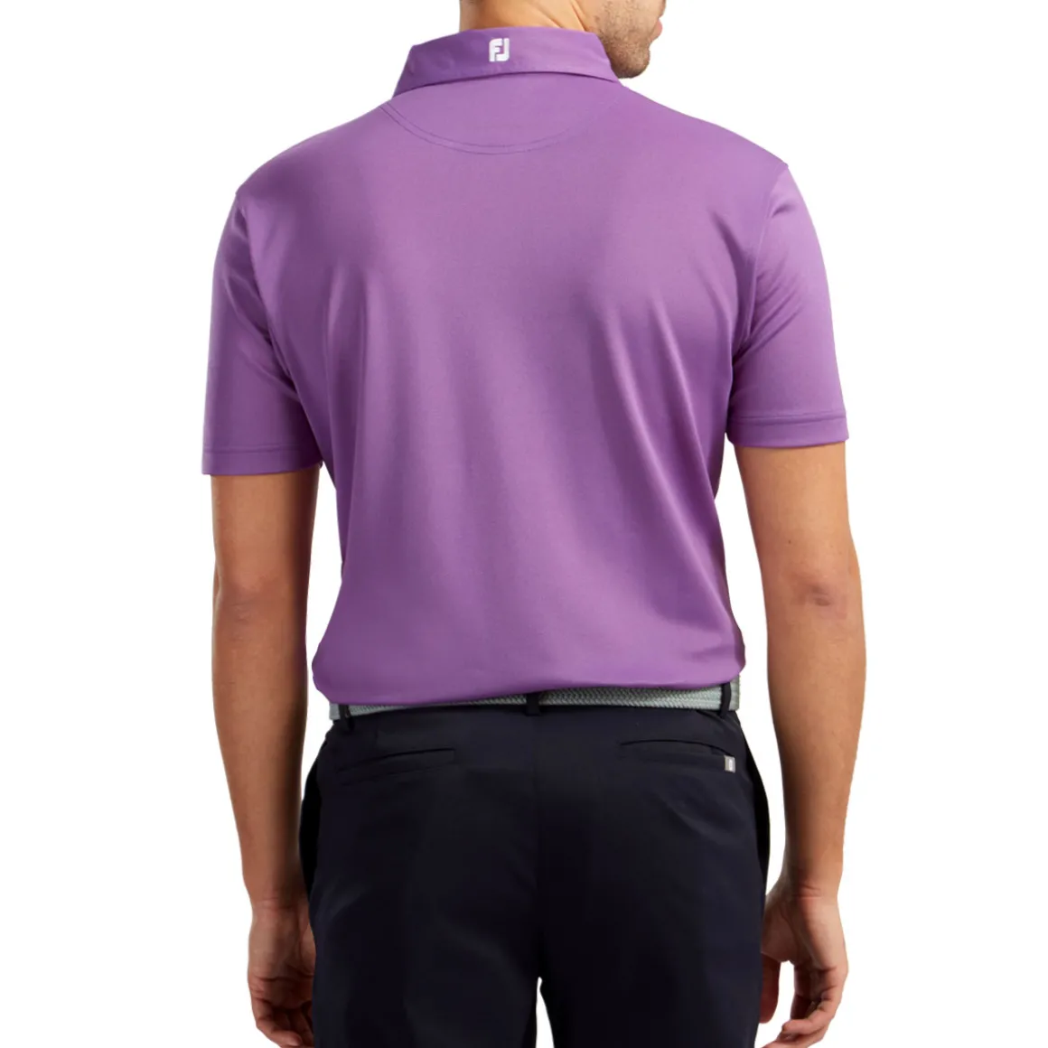 FootJoy Men's Stretch Pique Solid Colour Golf Polo Shirt