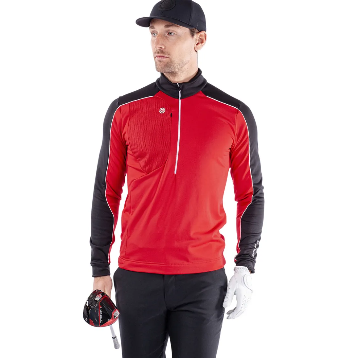 Galvin Green Men's Dave Half Zip Golf Midlayer