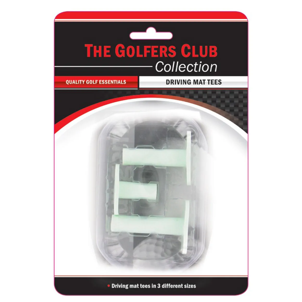 Golfers Club Driving Mat Tees XL 3 Pack