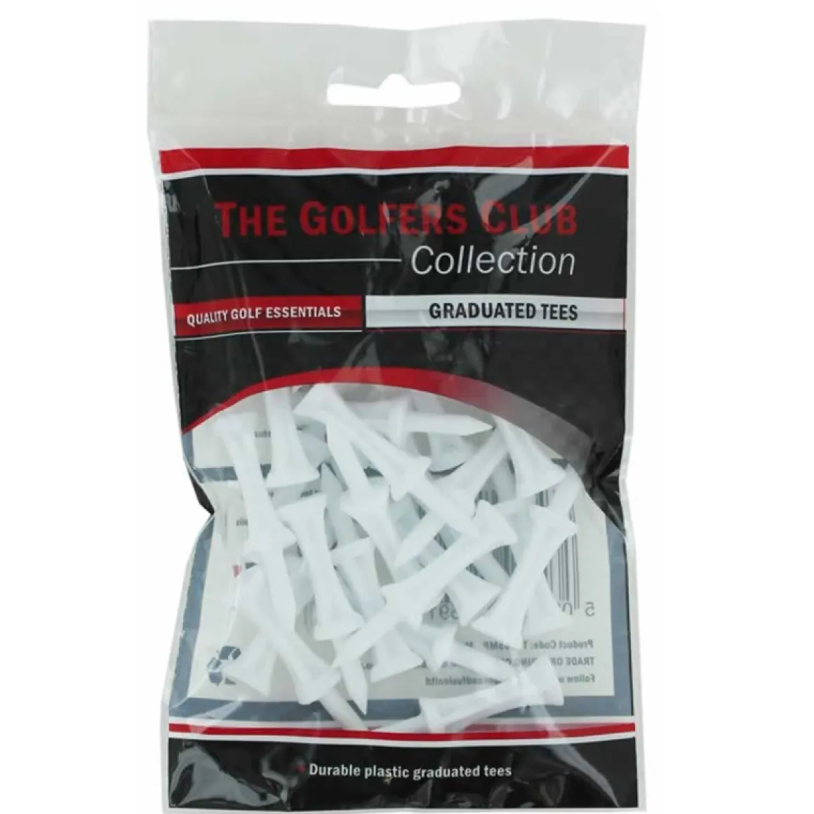 Golfers Club Step Height Golf Tees - 25 Pack