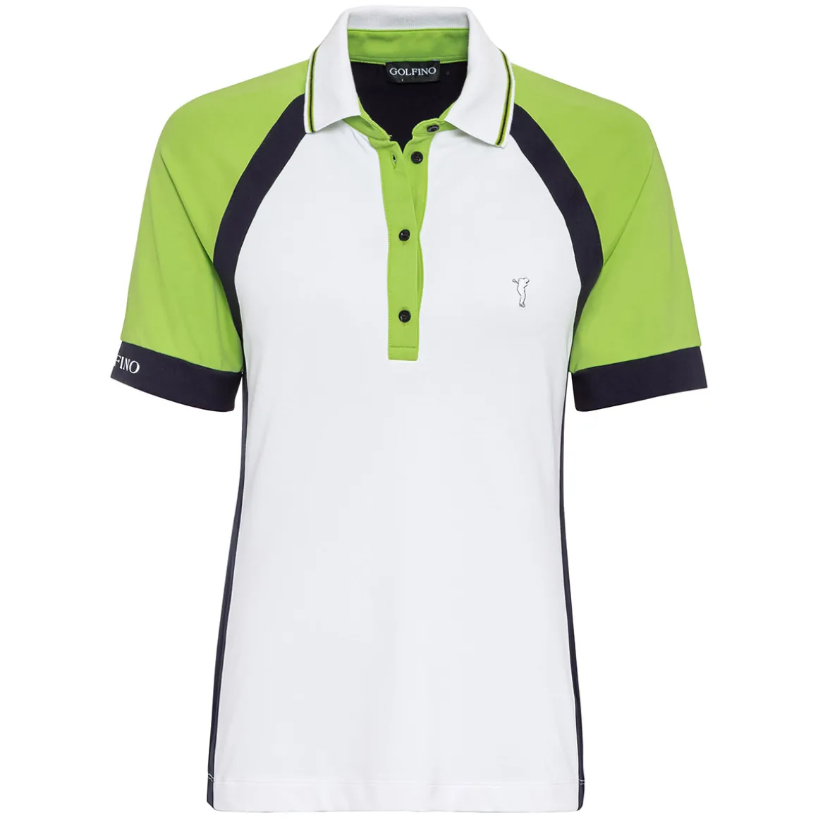 GOLFINO Ladies Shoulder Block Golf Polo Shirt