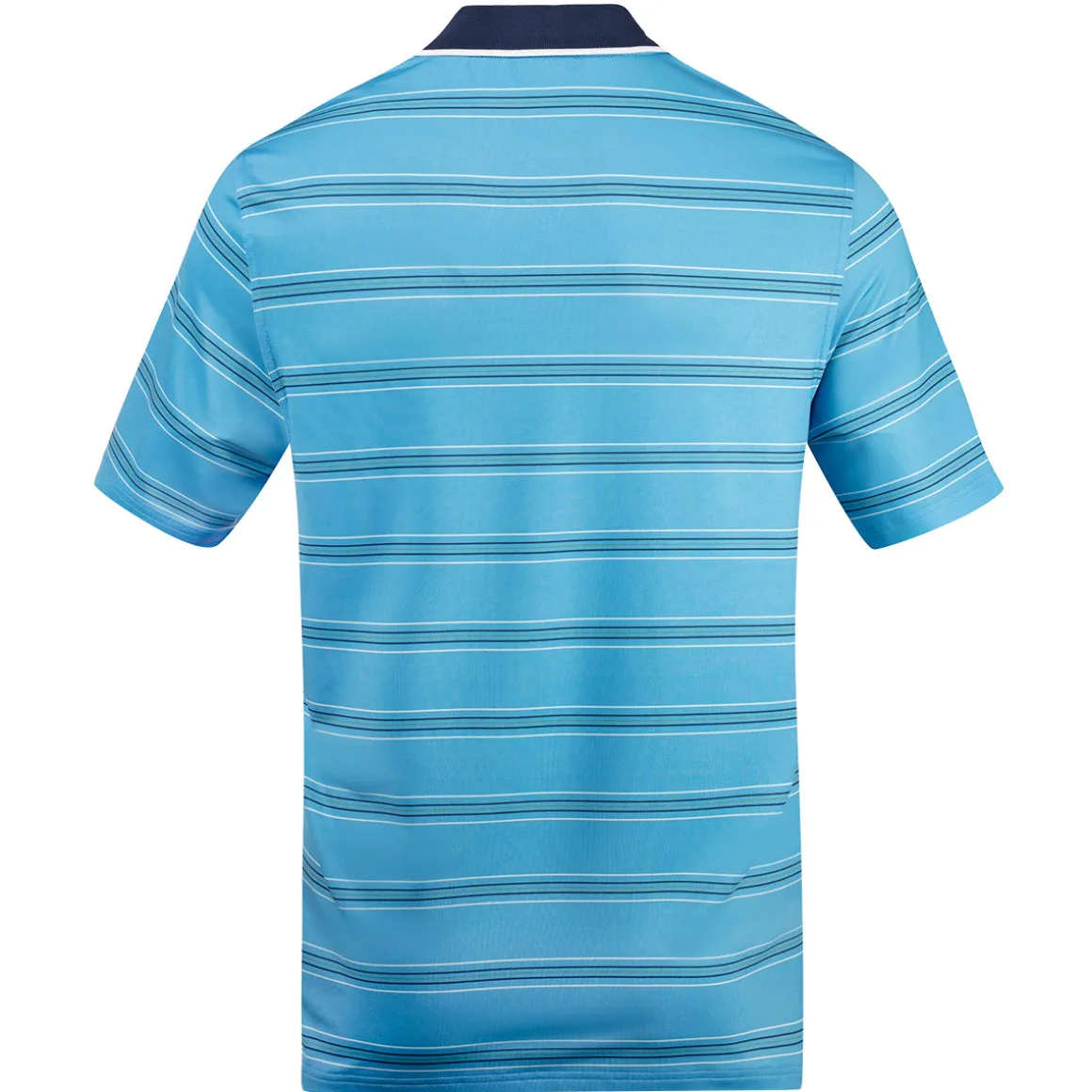 GOLFINO Men's Multi-Stripe Breathable Golf Polo Shirt