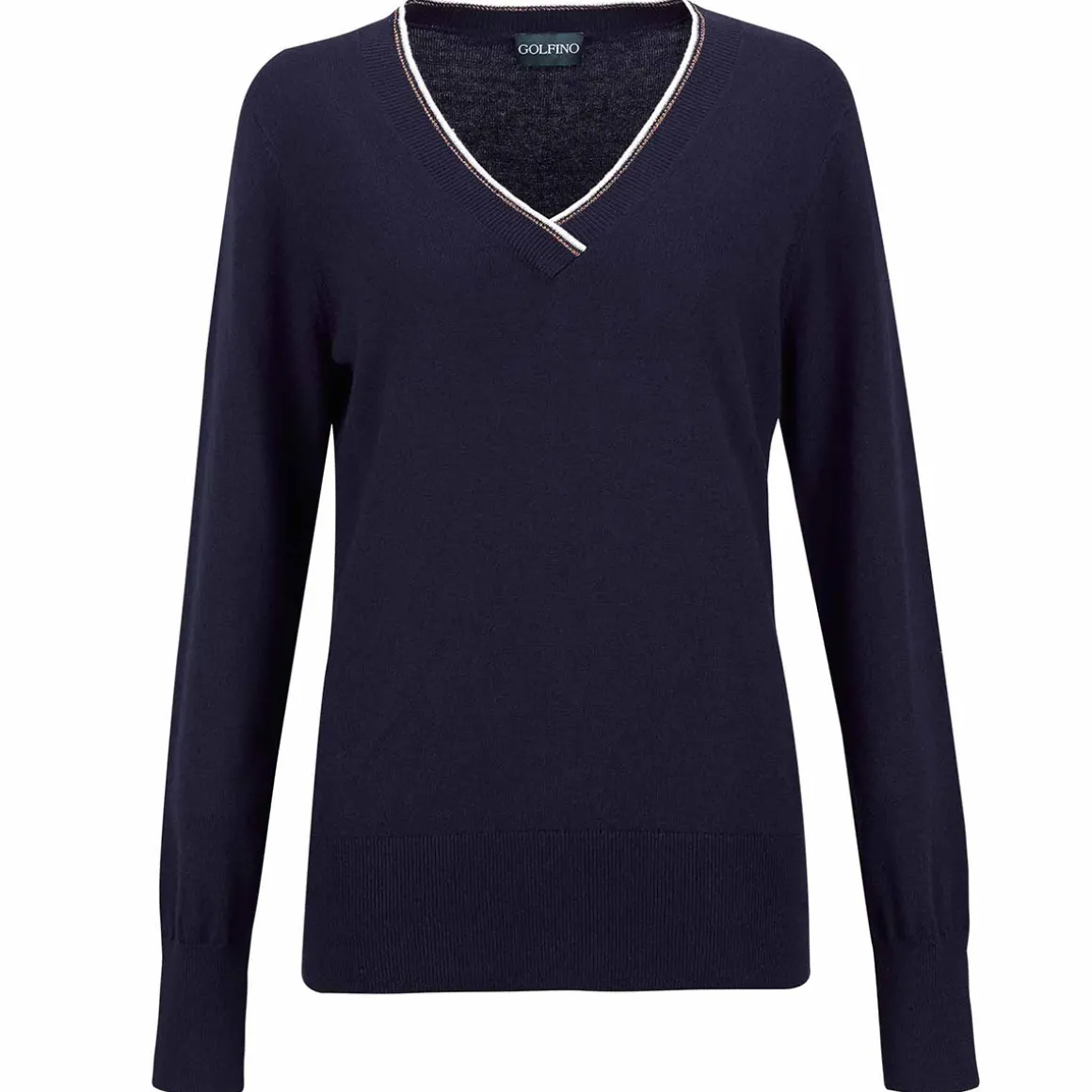 GOLFINO V-Neck Knitted Ladies Sweater