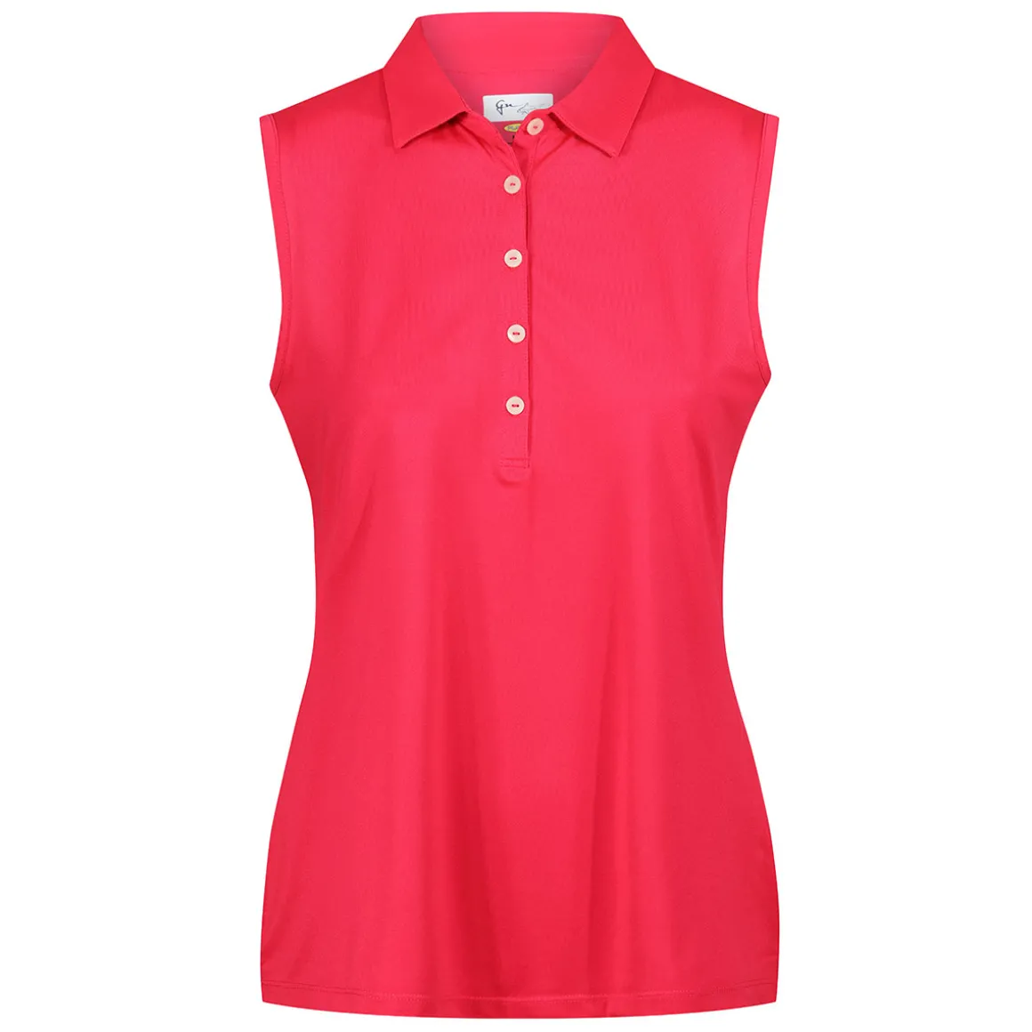 Greg Norman Ladies Freedom Pique Sleeveless Golf Polo Shirt