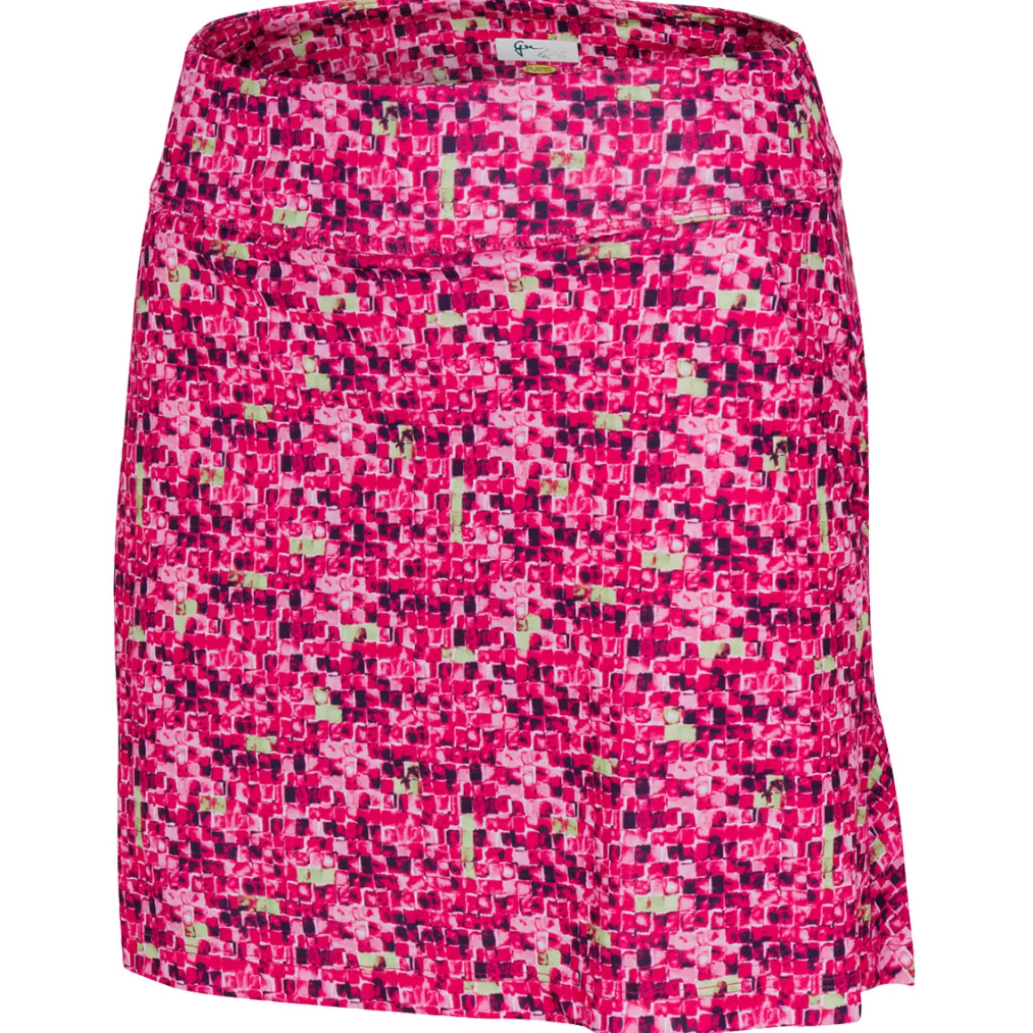 Greg Norman Ladies Tile Print Pull-On Golf Skort