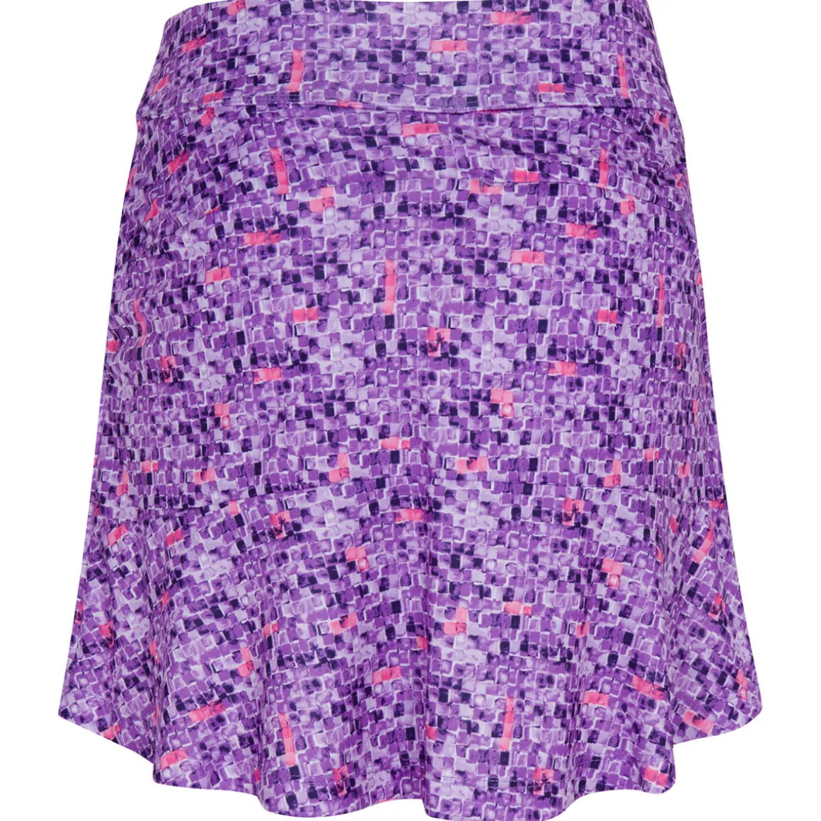 Greg Norman Ladies Tile Print Pull-On Golf Skort