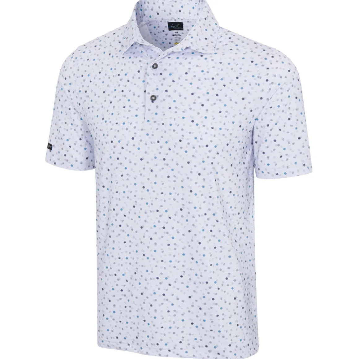 Greg Norman Men's Dancing Chips ML75 Stretch Golf Polo Shirt