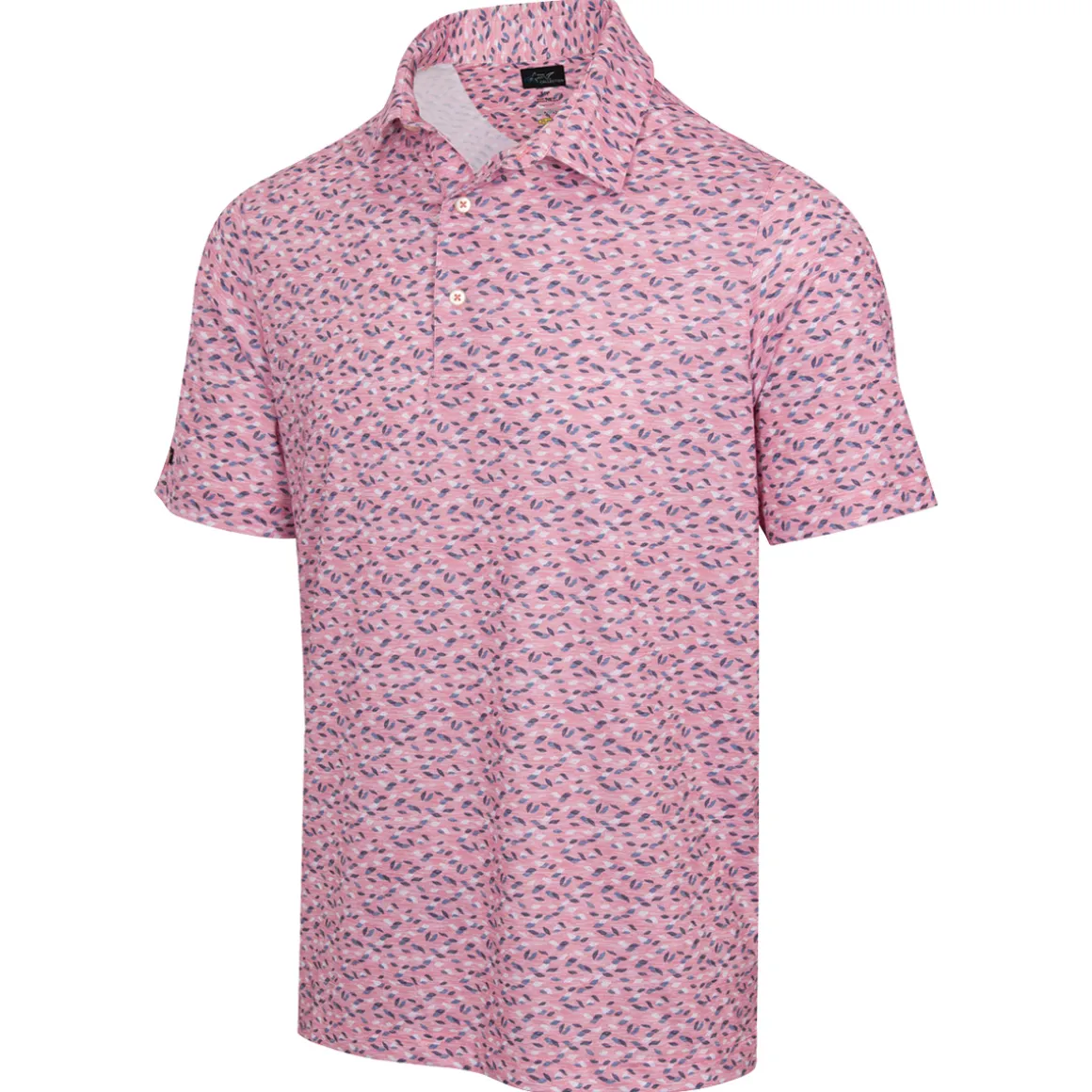 Greg Norman Men's Foliage ML75 Golf Polo Shirt