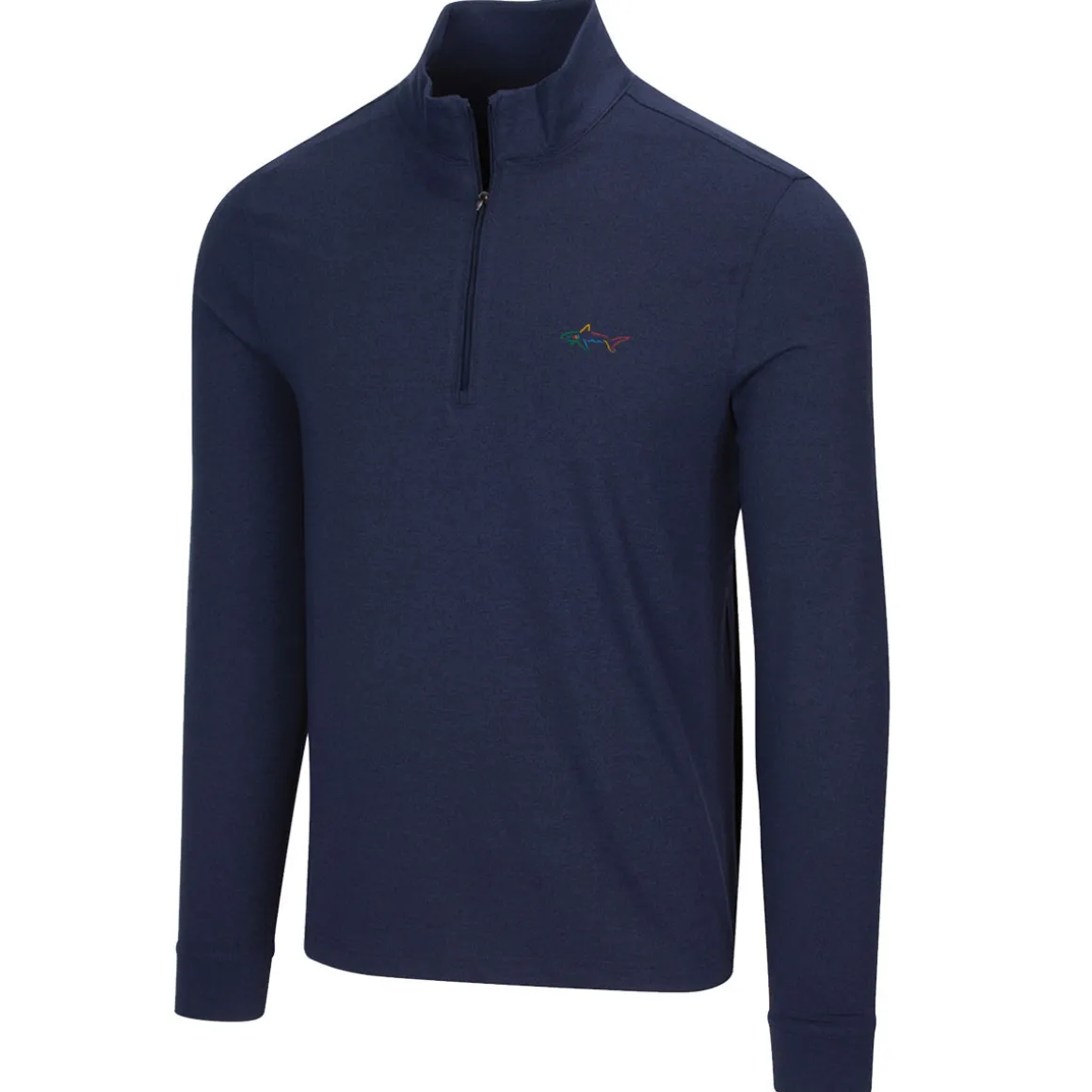 greg_norman_mens_heathere_10-2.webp Greg Norman Men's Heathered Half Zip Mock Golf Midlayer