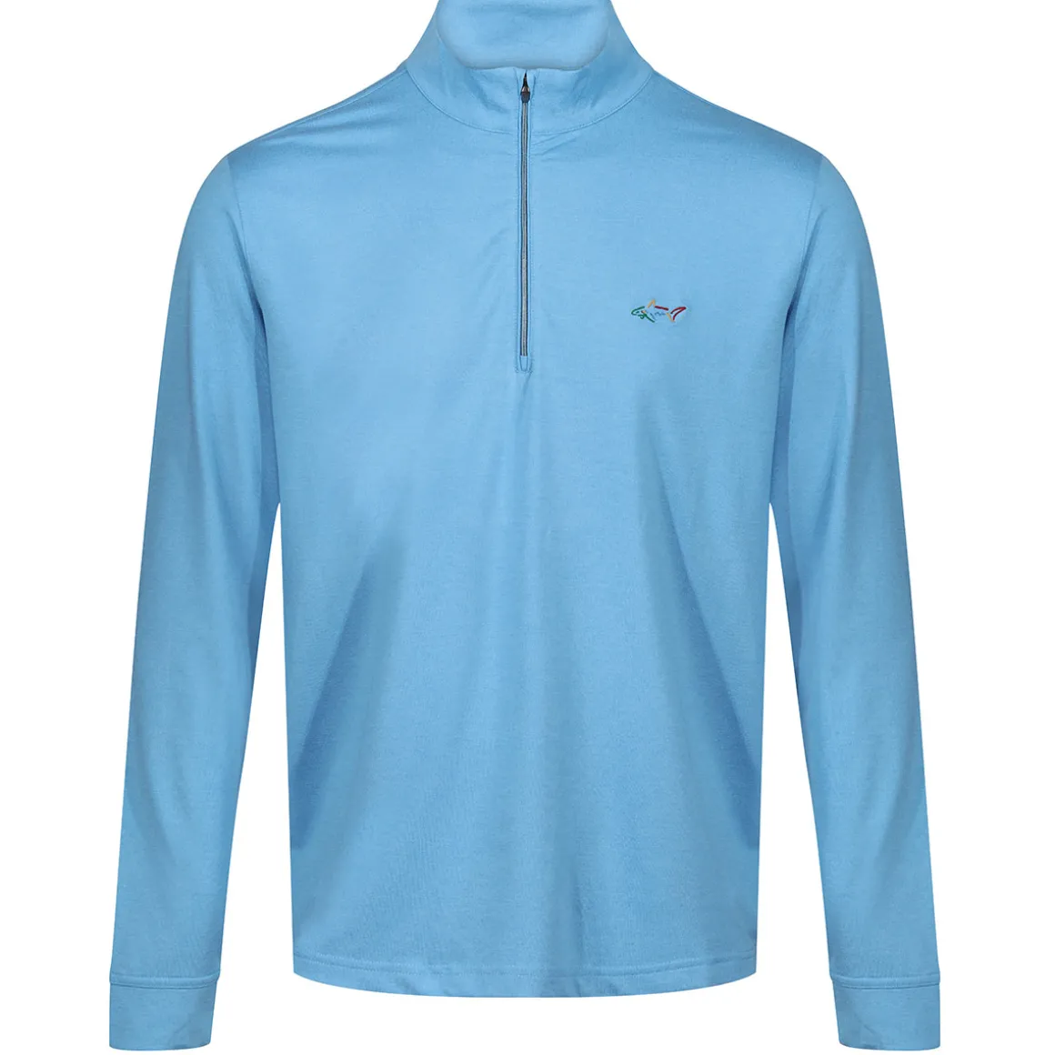 greg_norman_mens_heathere_7.webp Greg Norman Men's Heathered Half Zip Mock Golf Midlayer