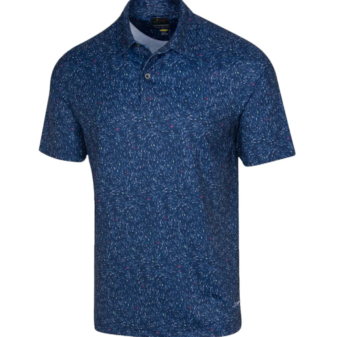 Greg Norman Men's Lab Shark Frenzy Golf Polo Shirt