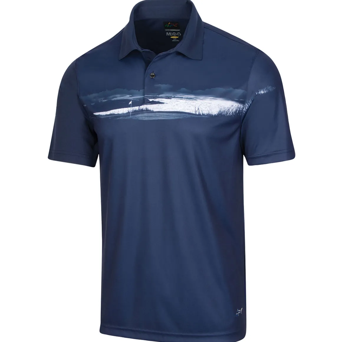 Greg Norman Men's Lab Tee Time Golf Polo Shirt