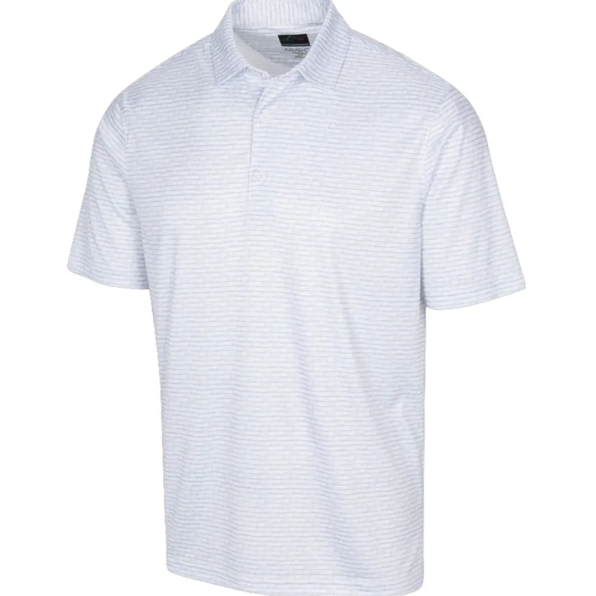 Greg Norman Men's ML75 Microlux Cart Print Golf Polo Shirt
