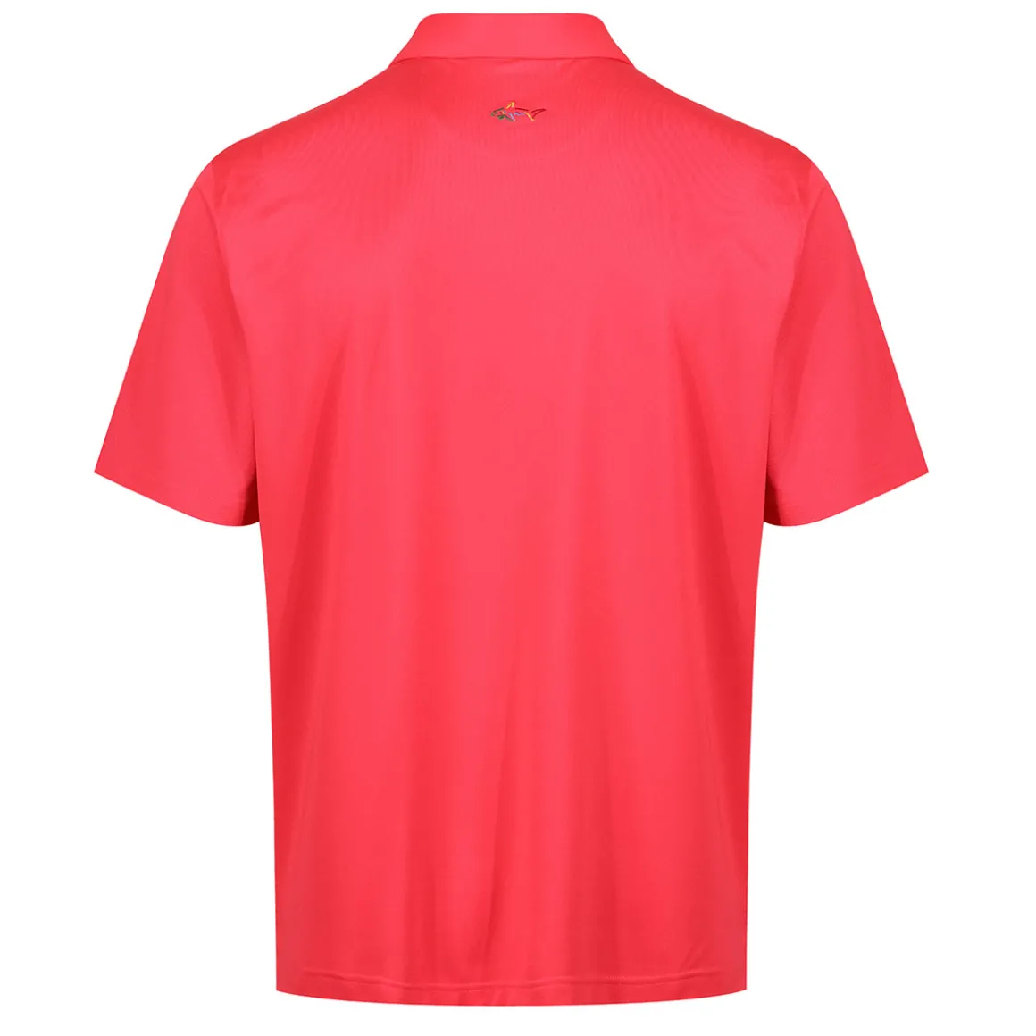 Greg Norman Men's Neck Logo Stretch Golf Polo Shirt