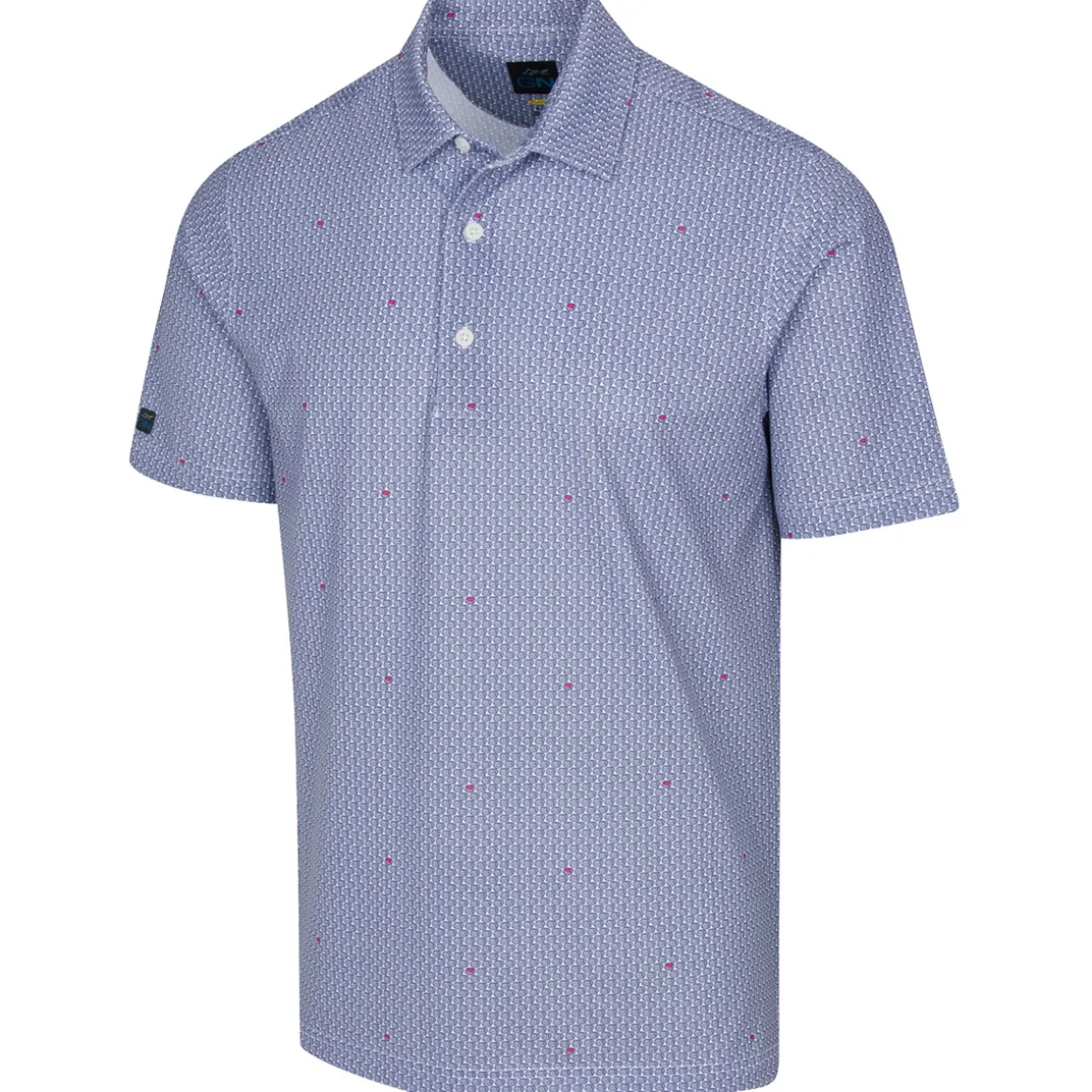 Greg Norman Men's Pie Foulard Golf Polo Shirt