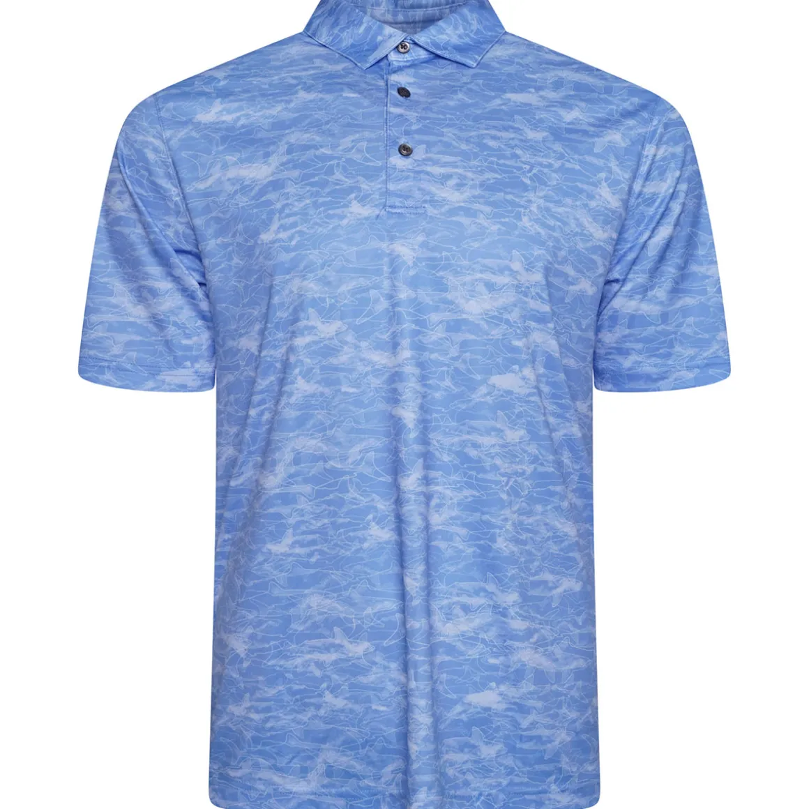 Greg Norman Men's Shark Shadow Camo Golf Polo Shirt