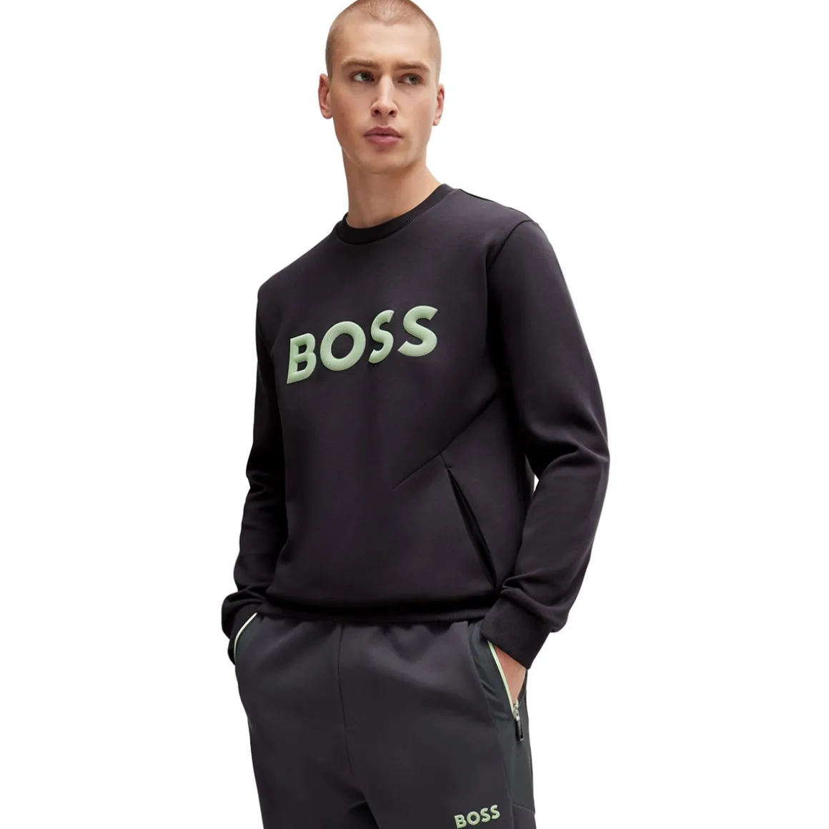 Hugo Boss Men's Salbo Crew Neck Golf Sweater