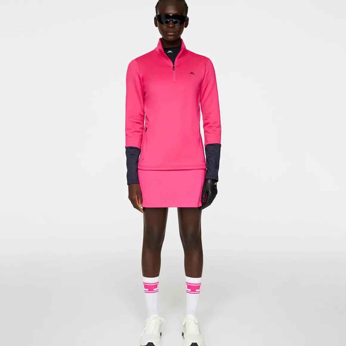 jlindeberg_ladies_aerial__4.webp J.Lindeberg Ladies Aerial Blocked Quarter Zip Golf Mid Layer