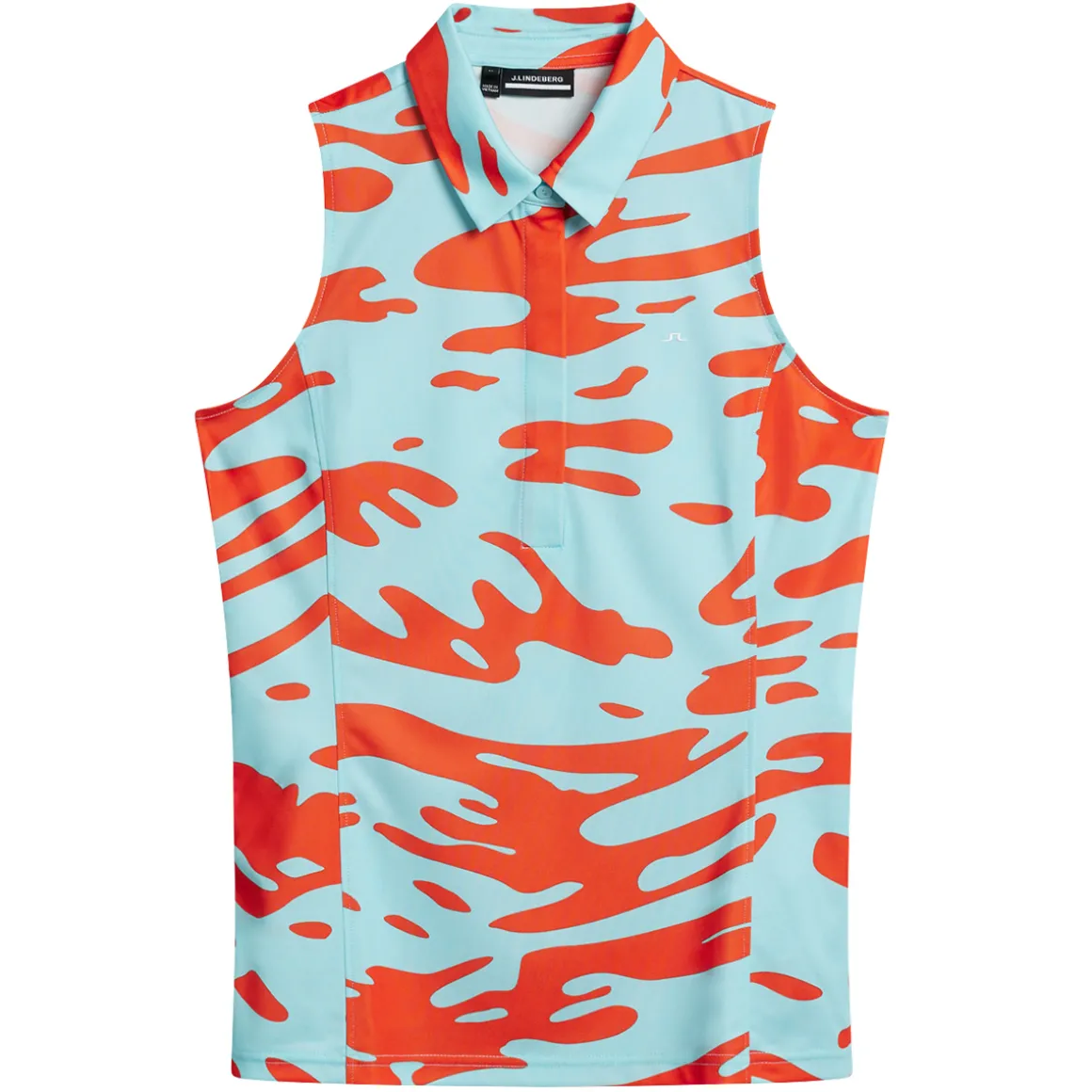 jlindeberg_ladies_dena_pr_4.webp J.Lindeberg Ladies Dena Print Sleeveless Golf Polo Shirt