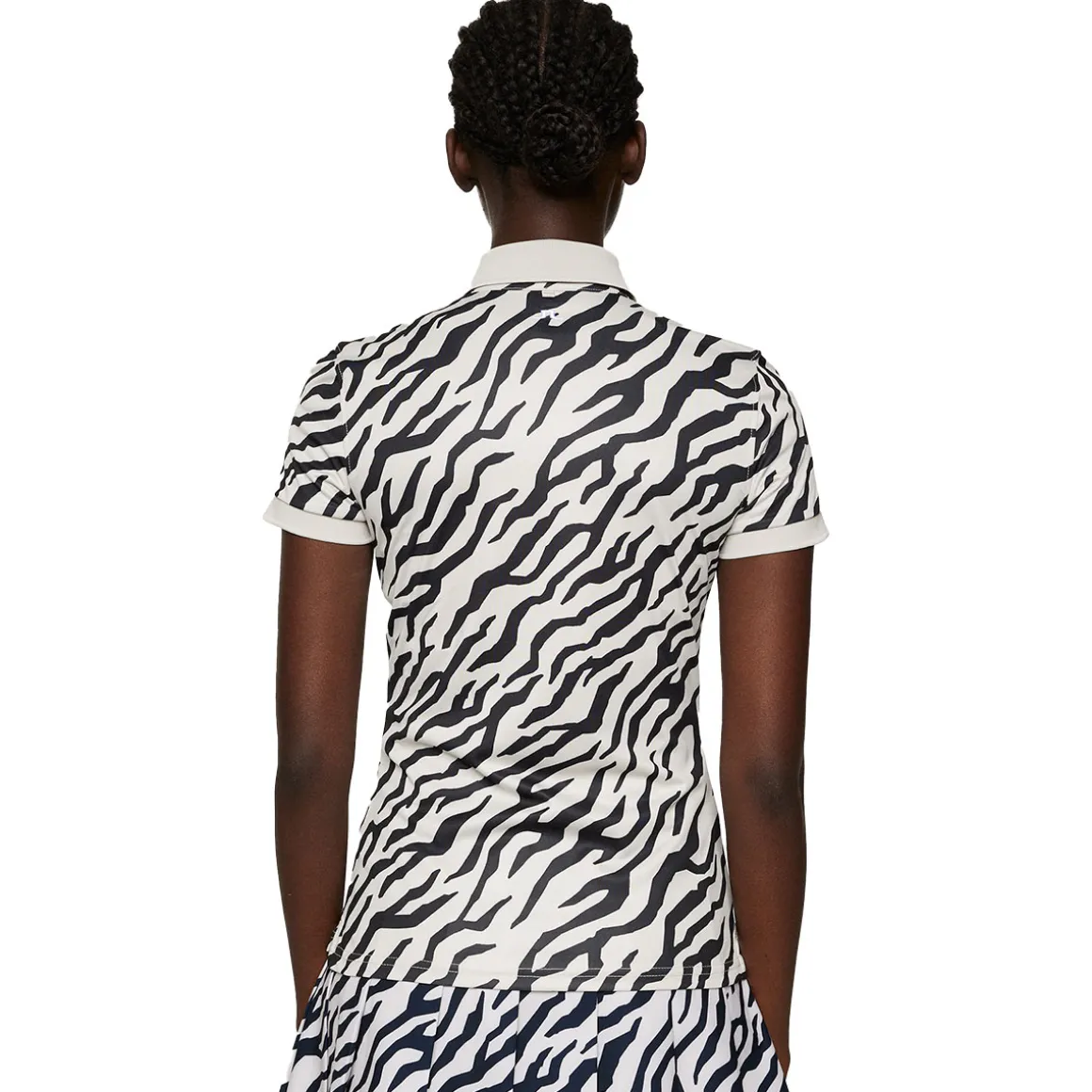 J.Lindeberg Ladies Tour Tech Print Golf Polo Shirt