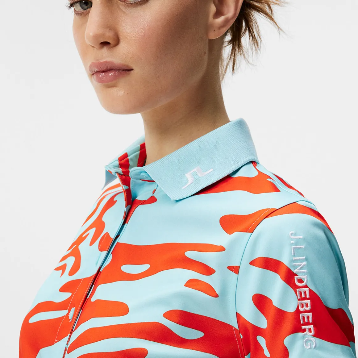 jlindeberg_ladies_tour_te_2-5.webp J.Lindeberg Ladies Tour Tech Print Golf Polo Shirt