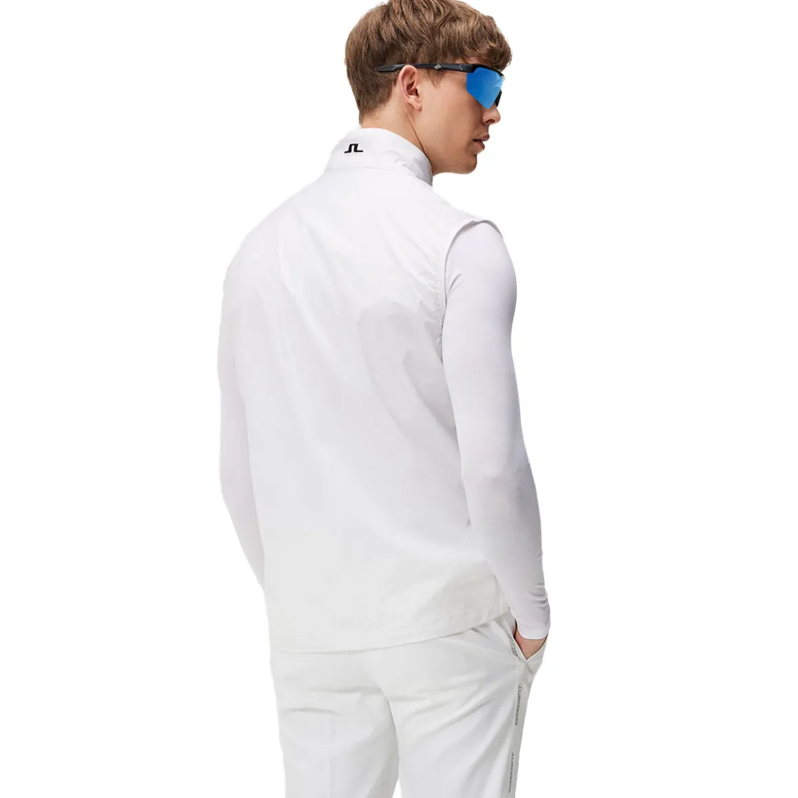 J.Lindeberg Men's Ash Light Packable Golf Vest