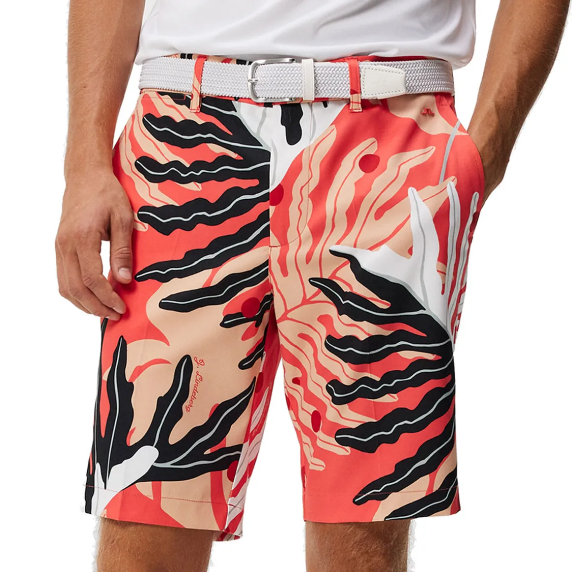 J.Lindeberg Men's Eloy Print Golf Shorts