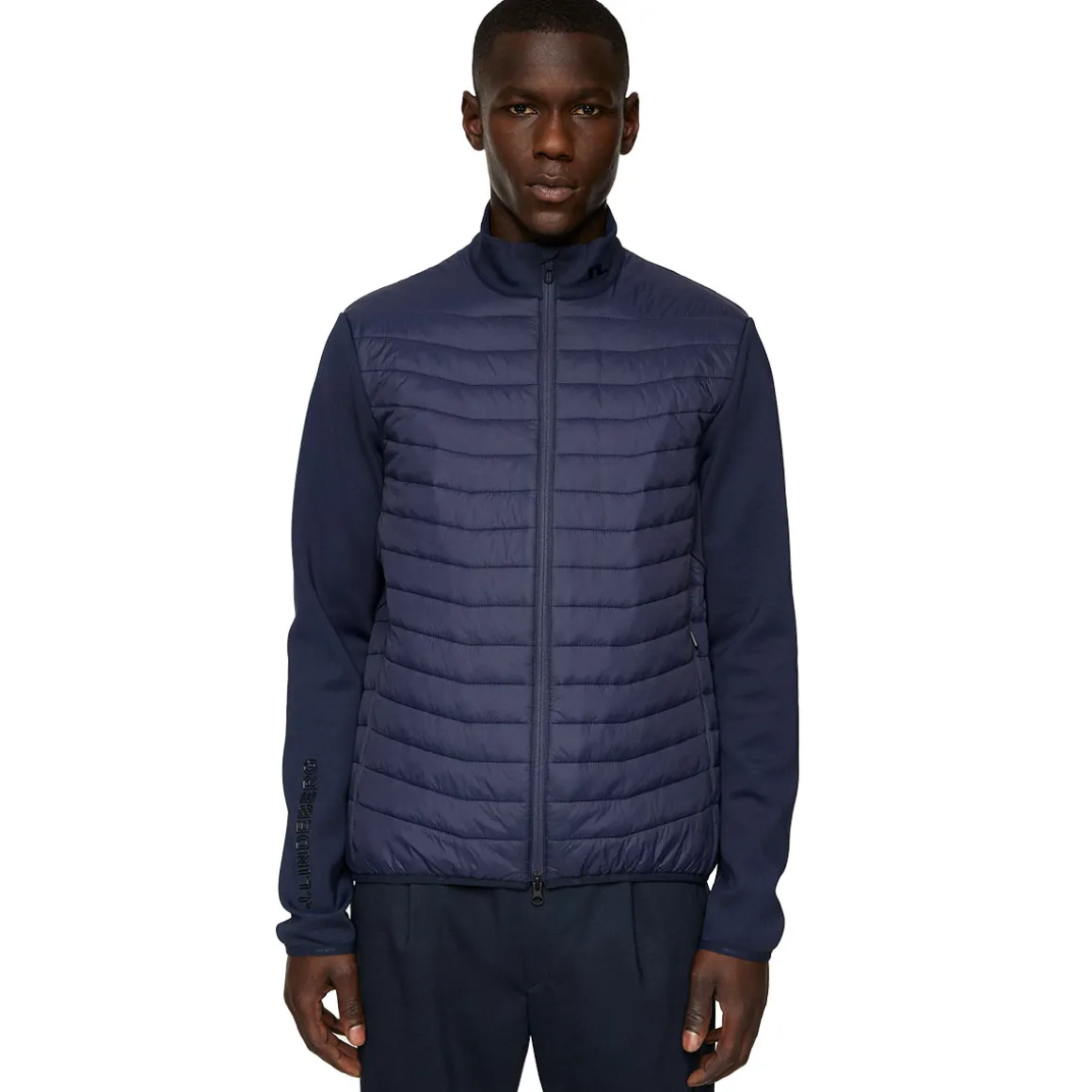 J.Lindeberg Men's Holden Quilted Hybrid Golf Jacket
