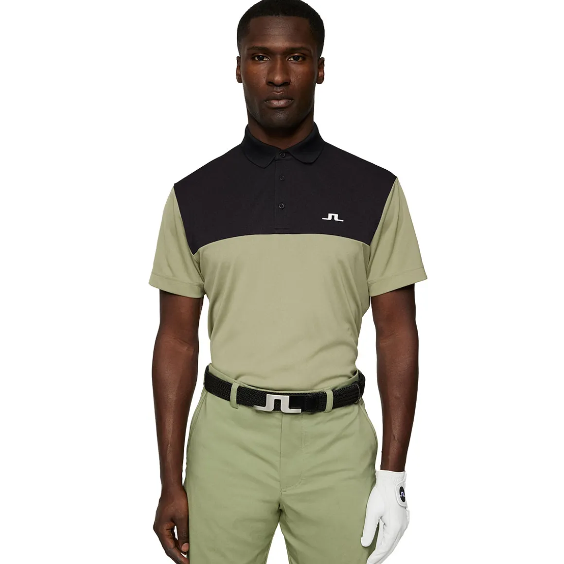 J.Lindeberg Men's Keenan Colorblock Golf Polo Shirt