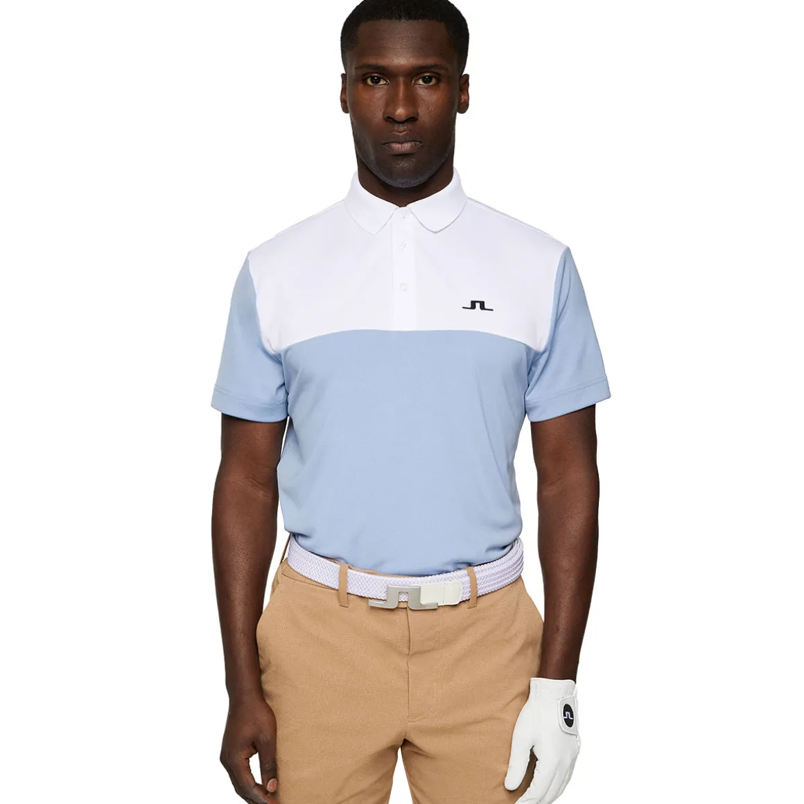 J.Lindeberg Men's Keenan Colorblock Golf Polo Shirt