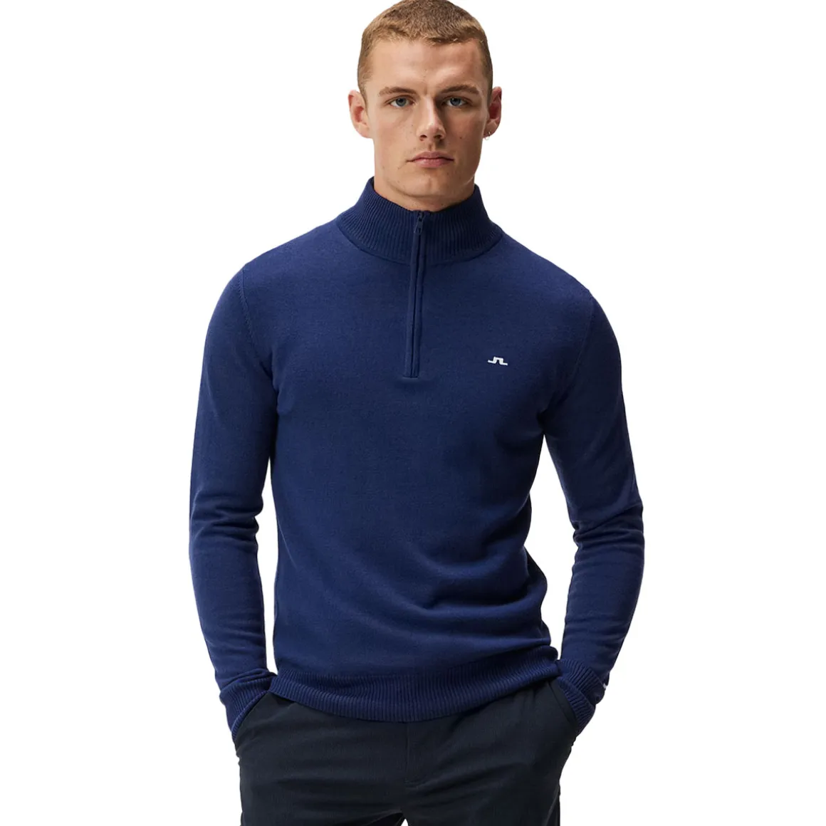 J.Lindeberg Men's Kian Tour Merino Half Zip Golf Midlayer