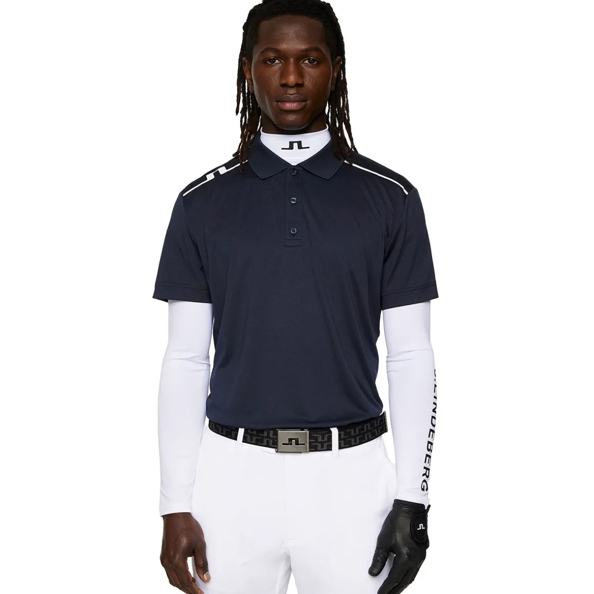 J.Lindeberg Men's Lionel Shoulder Golf Polo Shirt
