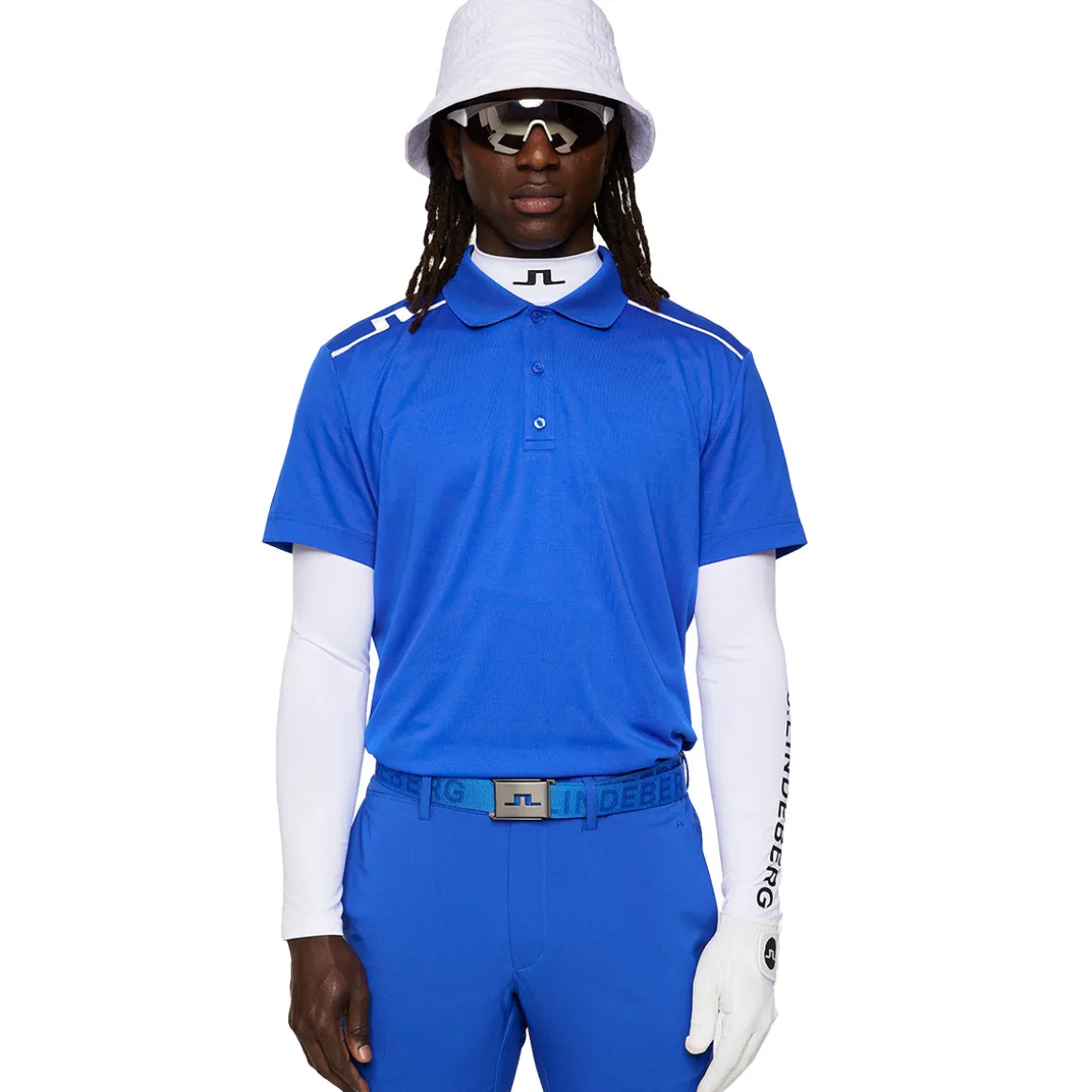 J.Lindeberg Men's Lionel Shoulder Golf Polo Shirt