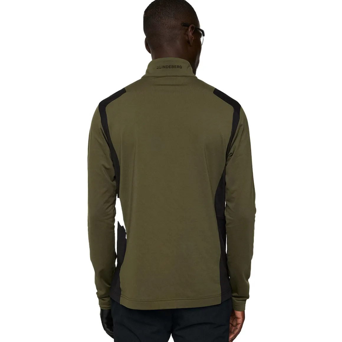J.Lindeberg Men's Lukas Quarter Zip Golf Mid Layer