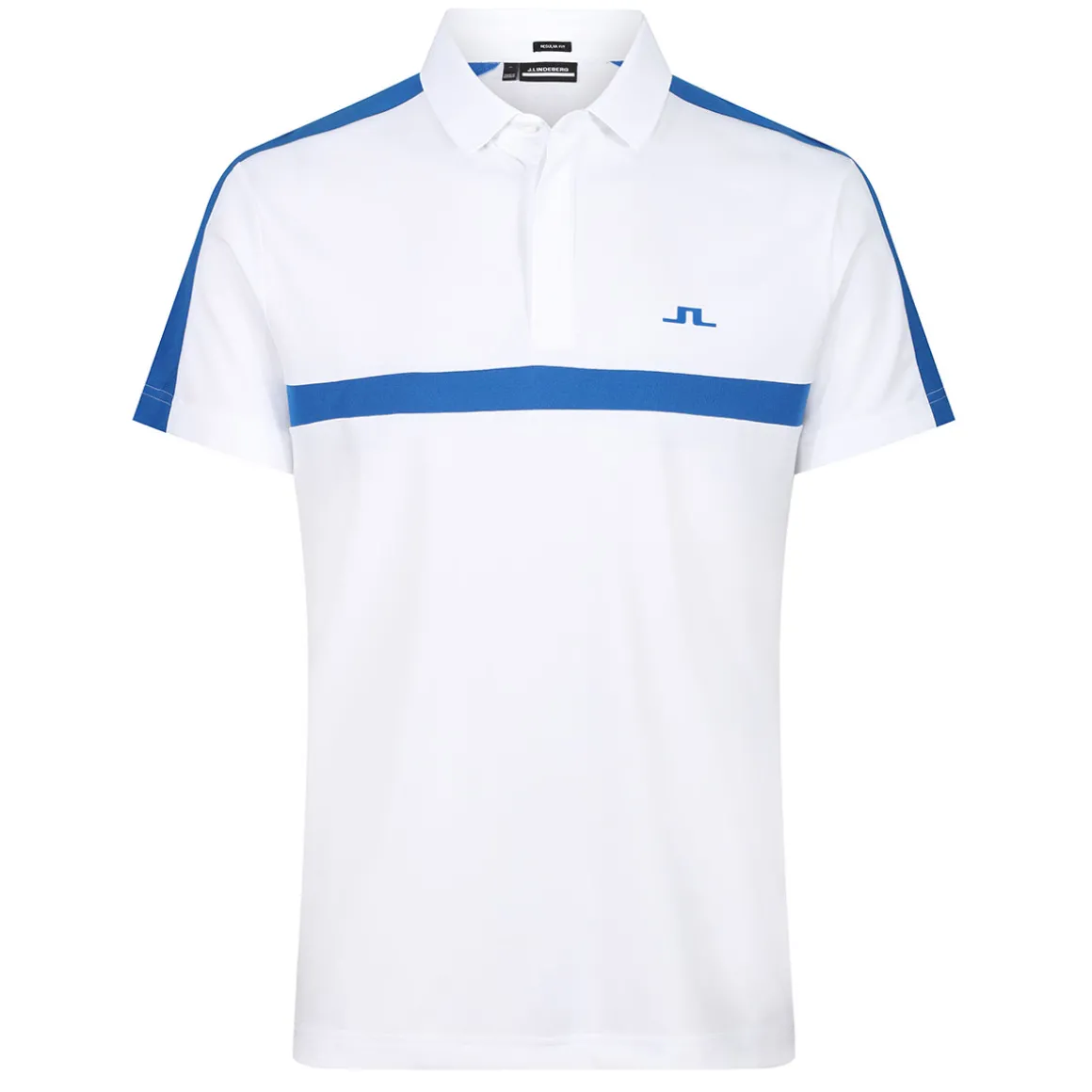 J.Lindeberg Men's Sebastian Chest Stripe Golf Polo Shirt