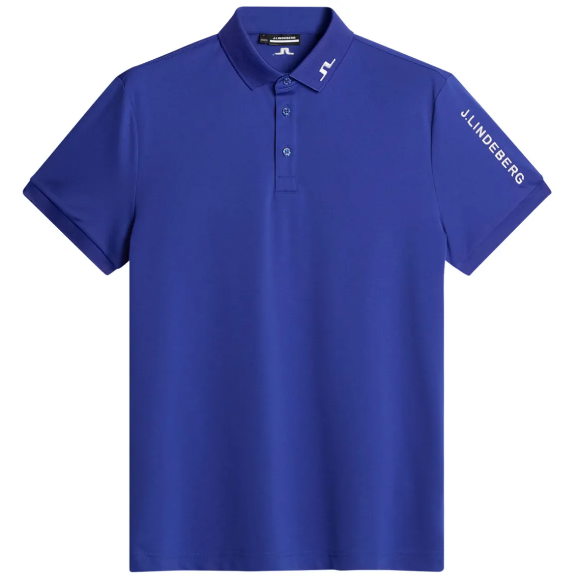 J.Lindeberg Men's Tour Tech Arm Logo Golf Polo Shirt