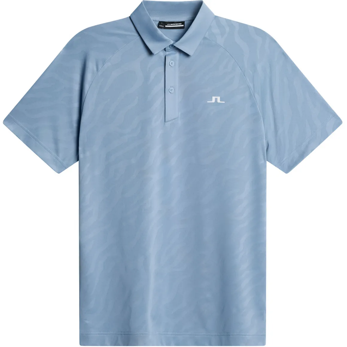 J.Lindeberg Men's Wilhelm Mesh Jacquard Golf Polo Shirt