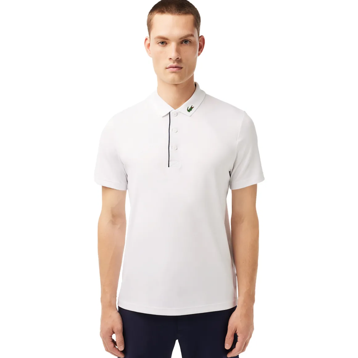 Lacoste Men's SPORT Jersey Croc Collar Golf Polo Shirt