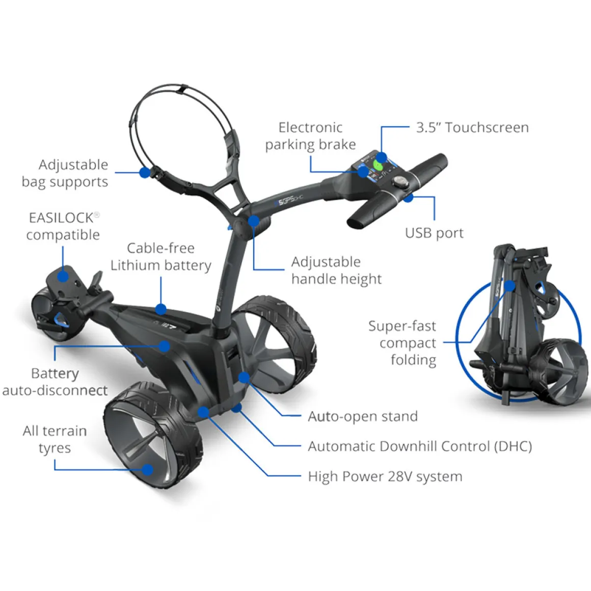 motocaddy_m_gps_dhc_ultra_9.webp Motocaddy M5 GPS DHC Ultra Lithium Electric Golf Trolley