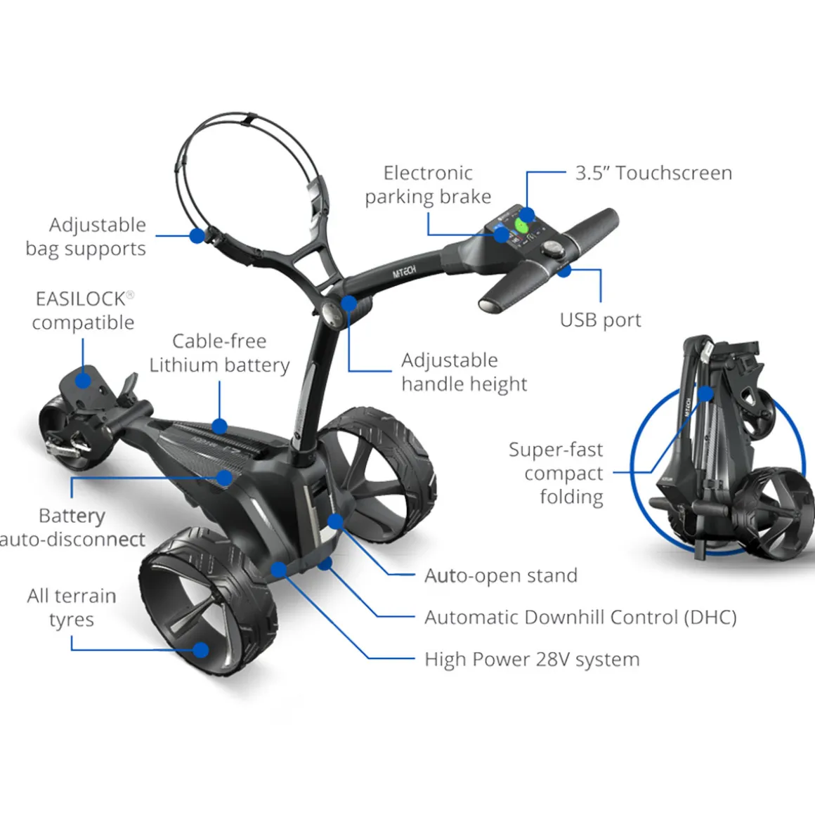 motocaddy_mtech_gps_ultra_10.webp Motocaddy M-TECH GPS Ultra Lithium Electric Golf Trolley