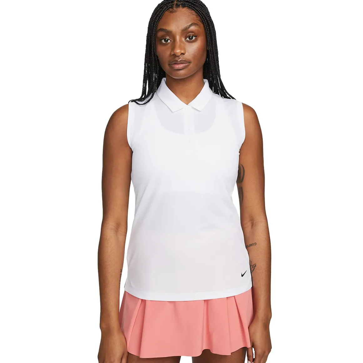 Nike Ladies Dri-FIT Victory Sleeveless Golf Polo Shirt