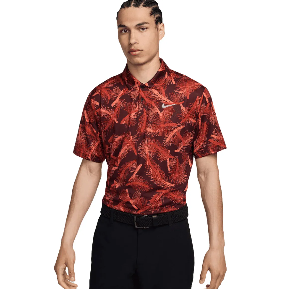 Nike Men's Tour Pine Print Golf Polo Shirt