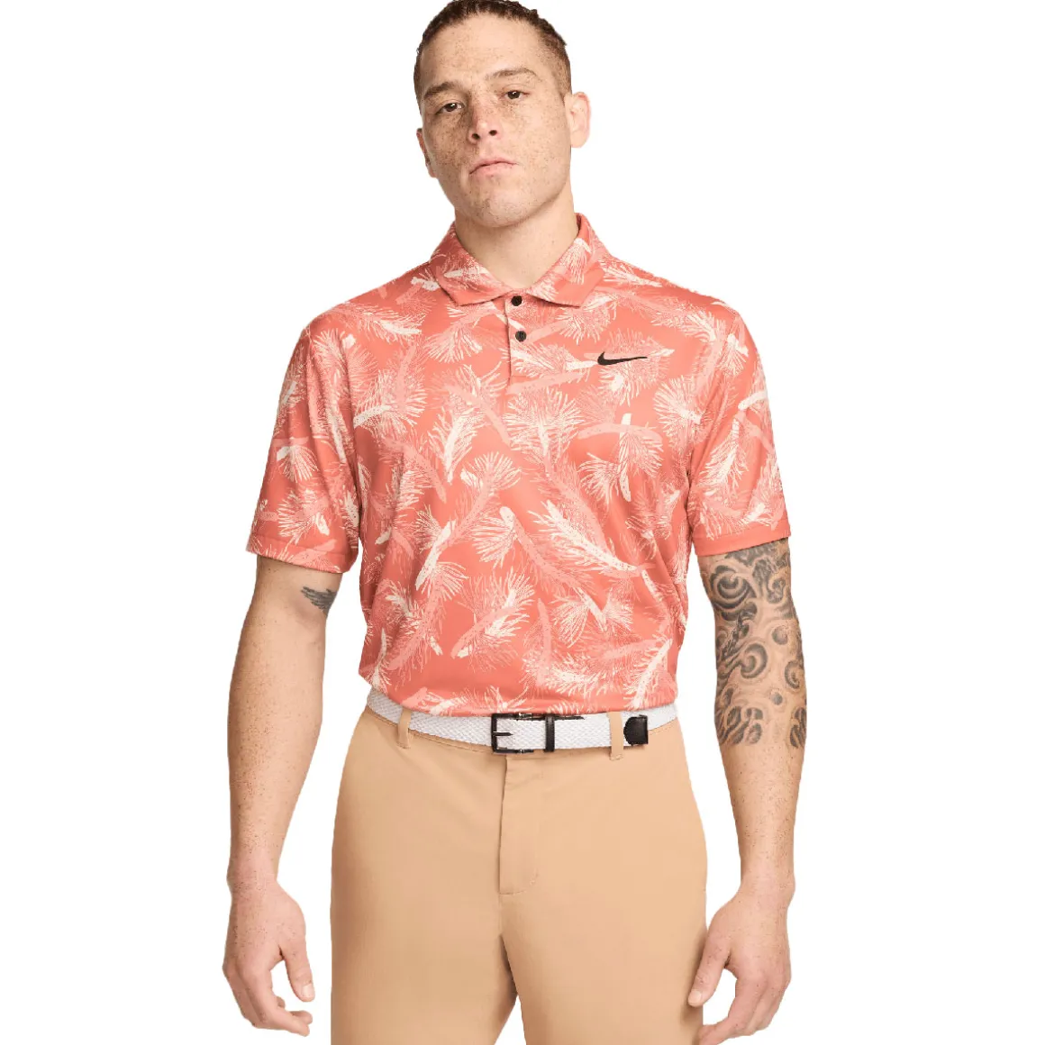 Nike Men's Tour Pine Print Golf Polo Shirt
