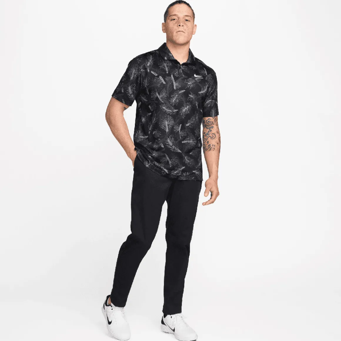 nike_mens_tour_pine_print_5-3.webp Nike Men's Tour Pine Print Golf Polo Shirt