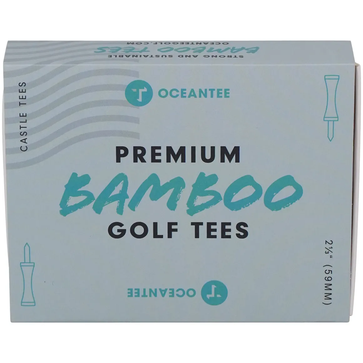 oceantee_mm_bamboo_castle_2-2.webp OCEANTEE 59mm Bamboo Castle Golf Tees - 15 Pack