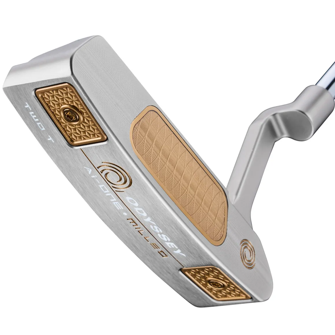Odyssey Ai-ONE Milled Silver Two T Crank Hosel Pistol Golf Putter