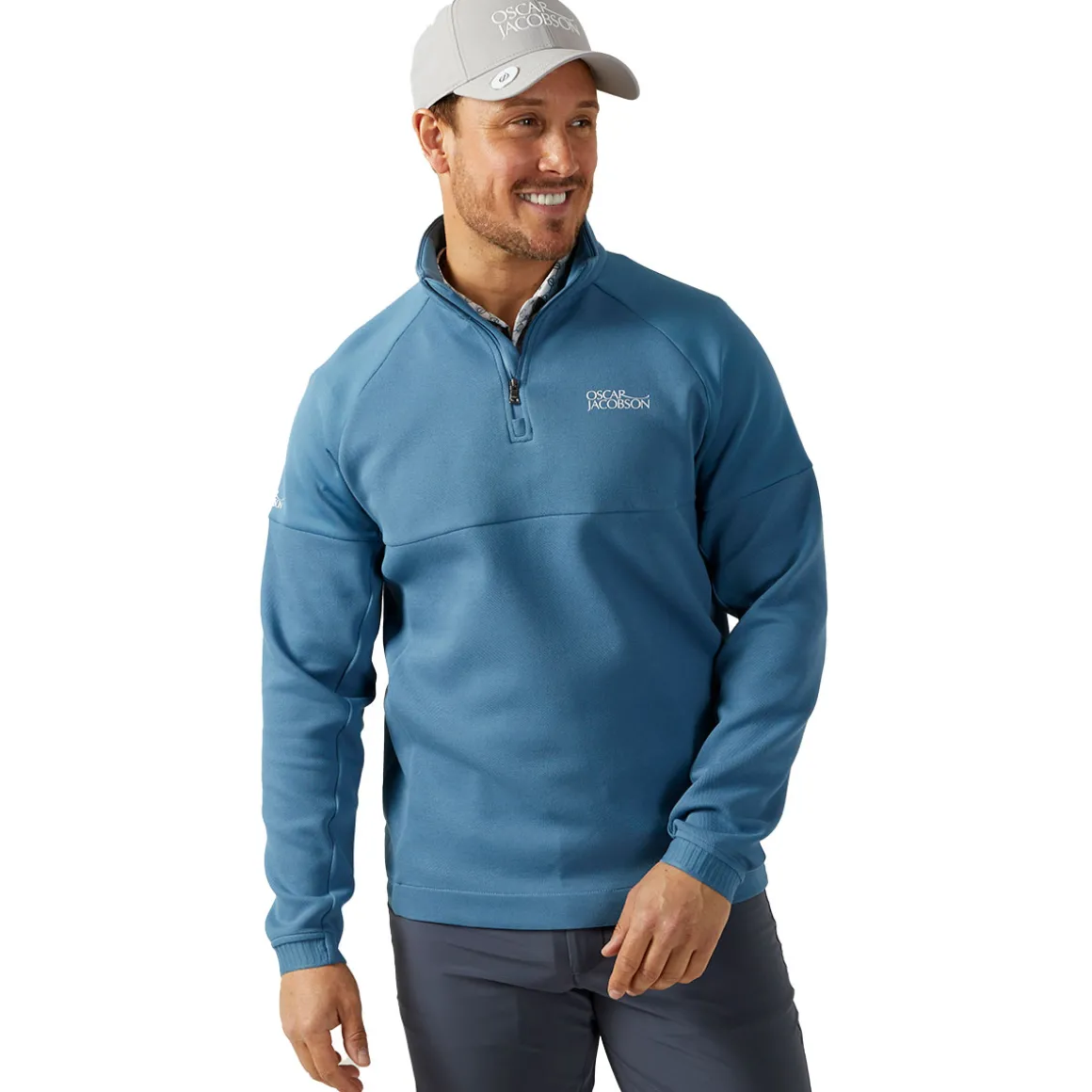 oscar_jacobson_mens_lockh_4.webp Oscar Jacobson Men's Lockhart Tour Quarter Zip Golf Midlayer