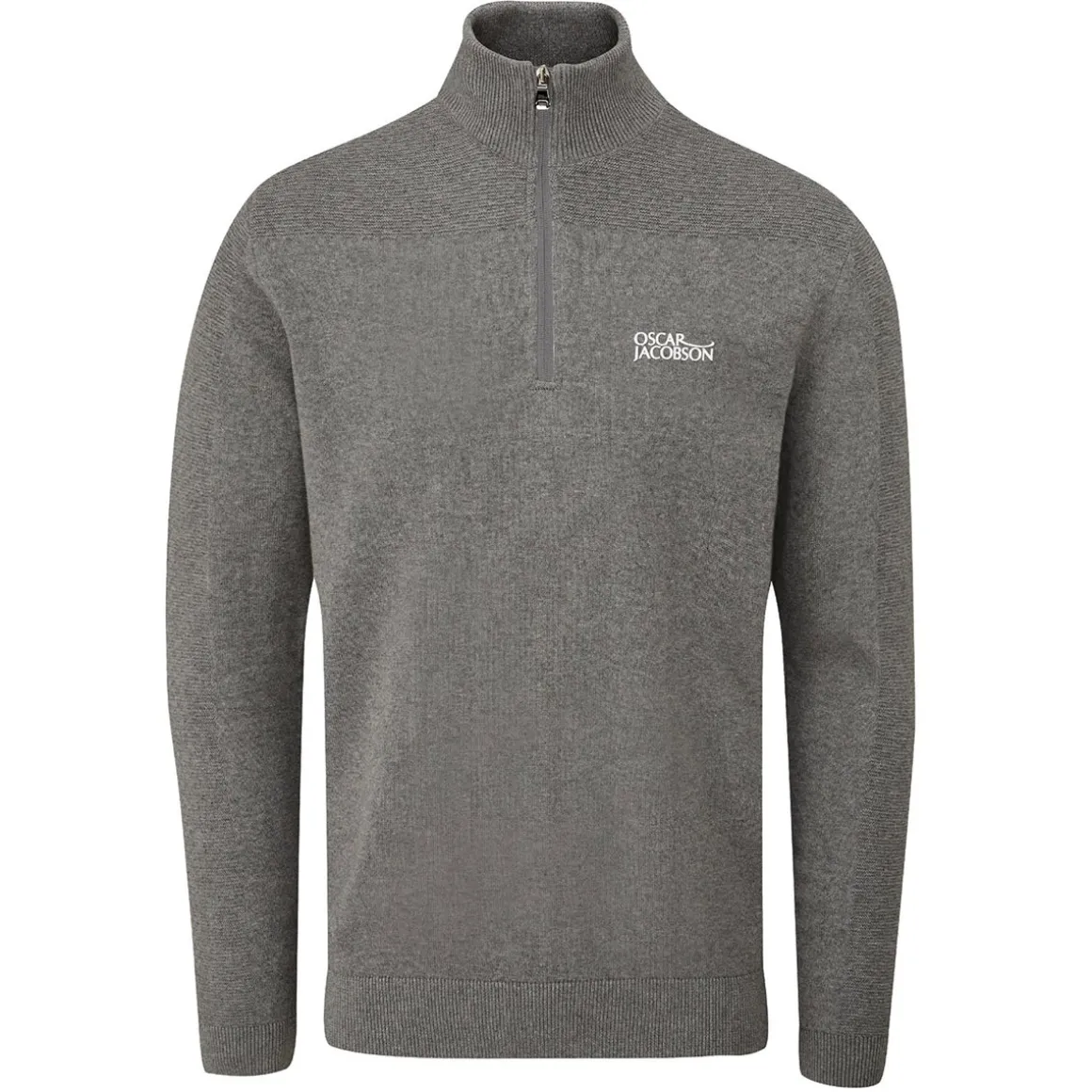 Oscar Jacobson Men's Winwood Tour Half Zip Golf Sweater